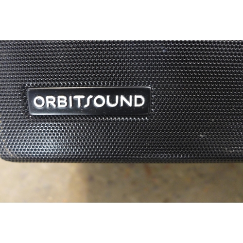 2270 - Four assorted sound bars including-  Samsunf wireless sub (HT-X81-R/XEU), A Orbit sound, (M12) sound... 