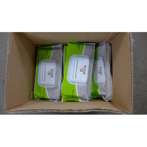 2308 - A box of 12 pack of sanitising surface wipes