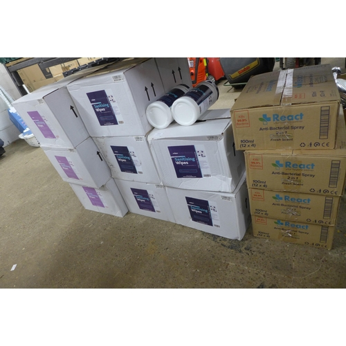 2321 - 14 Boxesd of sanitising wipes - 200 per box