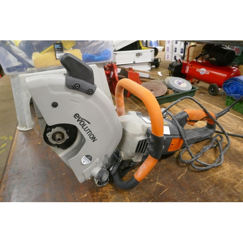 2353 - An Evolution 110v stone cutting saw (R300DCT+) * All sold as scrap and subject to VAT