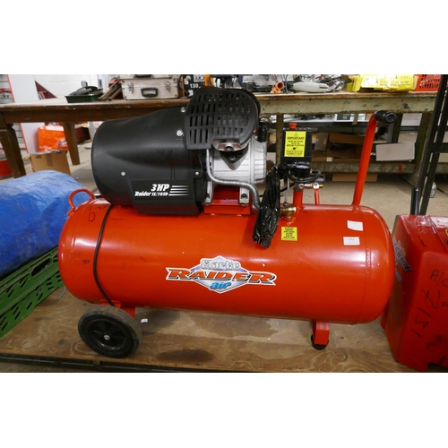 2362 - A Clarke Raider Air 15/1050 3hp compressor (mm7130) * All sold as scrap and subject to VAT