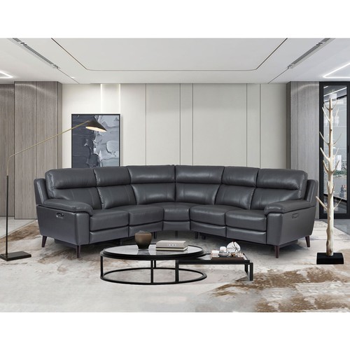 1499 - Grace Grey Leather Corner Power Recliner, original RRP £1583.33 + VAT (4195-35) * This lot is subjec... 