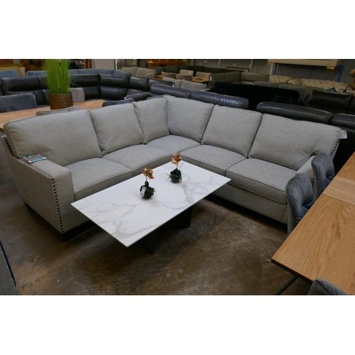 1327 - Ellen Light Grey Sectional Fabric corner sofa, original RRP £749.98 + VAT (4195-25) * This lot is su... 