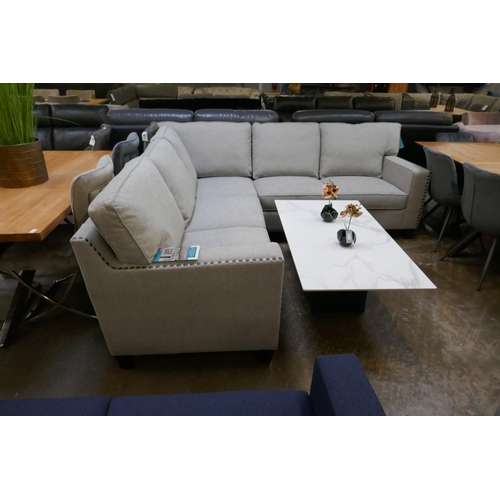 1327 - Ellen Light Grey Sectional Fabric corner sofa, original RRP £749.98 + VAT (4195-25) * This lot is su... 