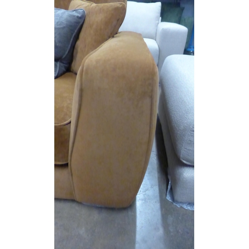 1336 - A Celeste turmeric velvet love seat RRP £1139