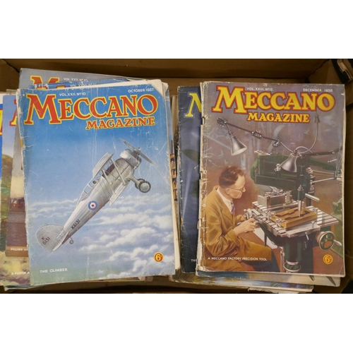 1120 - A box of 1930s/40s Meccano magazines **PLEASE NOTE THIS LOT IS NOT ELIGIBLE FOR POSTING AND PACKING*... 