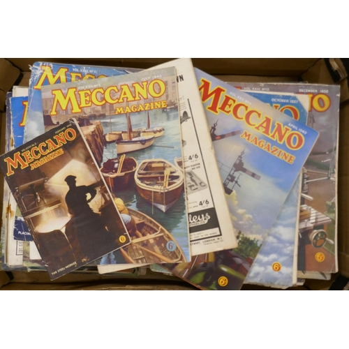 1120 - A box of 1930s/40s Meccano magazines **PLEASE NOTE THIS LOT IS NOT ELIGIBLE FOR POSTING AND PACKING*... 