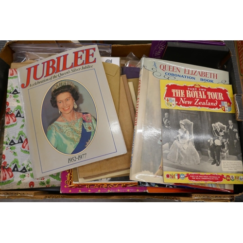 1121 - A box of Royal souvenir books, magazines, newspapers and brochures **PLEASE NOTE THIS LOT IS NOT ELI... 