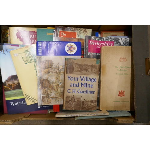 1136 - Two boxes of UK travel books and magazines **PLEASE NOTE THIS LOT IS NOT ELIGIBLE FOR POSTING AND PA... 