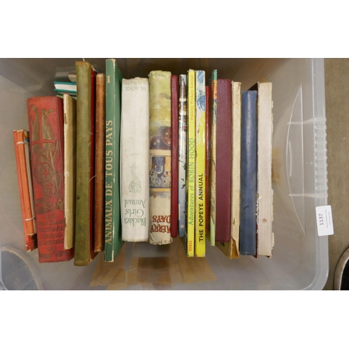 1137 - Two boxes of early/mid 20th Century children's books/annuals **PLEASE NOTE THIS LOT IS NOT ELIGIBLE ... 