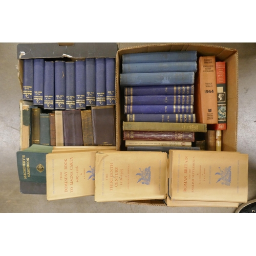 1139 - Three boxes of mixed books, encyclopedias, stamp catalogues, history books, etc. **PLEASE NOTE THIS ... 