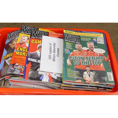 1150 - 355 Copies of When Saturday Comes and 125 Editions of Four Four Two football magazine, 2005 to 2014 ... 