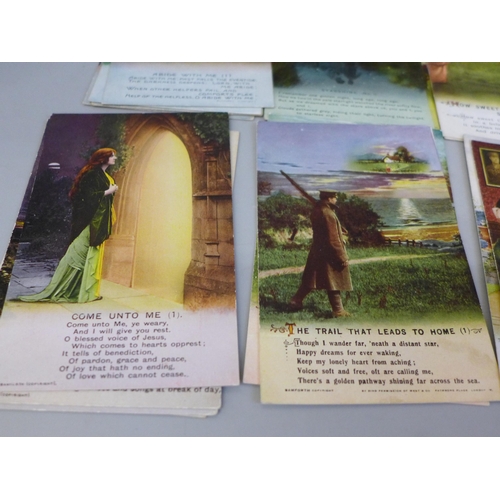 620 - Approximately 75 Bamforth early 20th Century song postcards