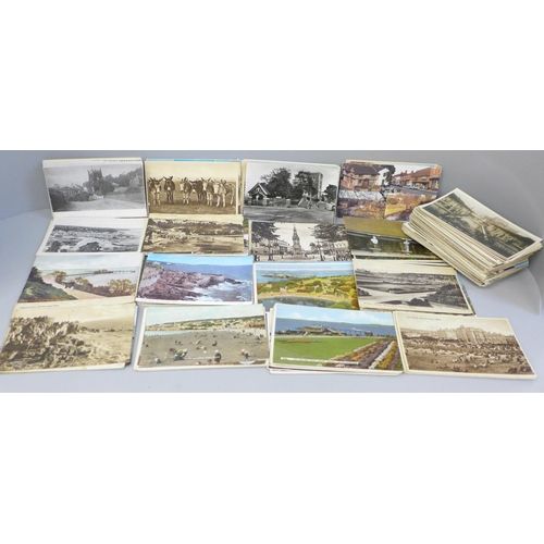 655 - Approximately 300 circa 1909 and later postcards, many postally used