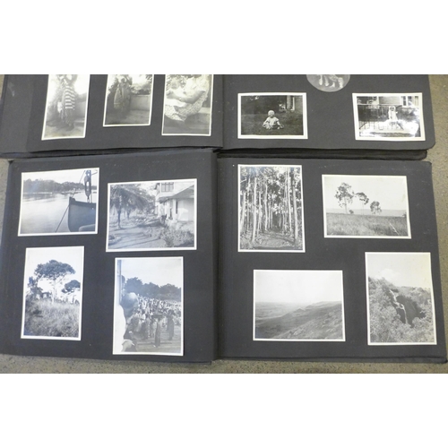 660 - An album of RAF and Africa photographs with invitations and other items dated 1950s/60s and two fami... 