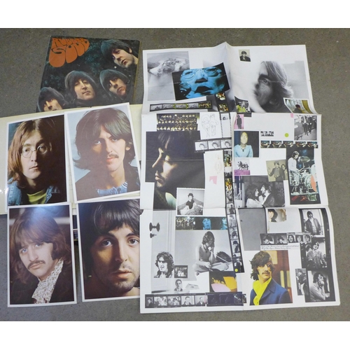 676 - Twelve The Beatles and solo LP records, including numbered White Album