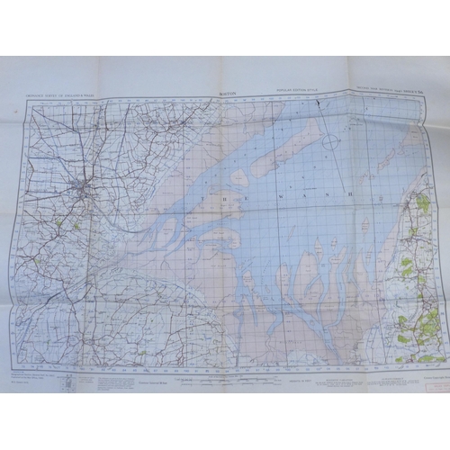 701 - A box of War Office maps, UK and Germany