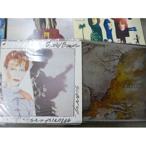 710 - Fourteen 1970s/1980s LP records including David Bowie and Focus