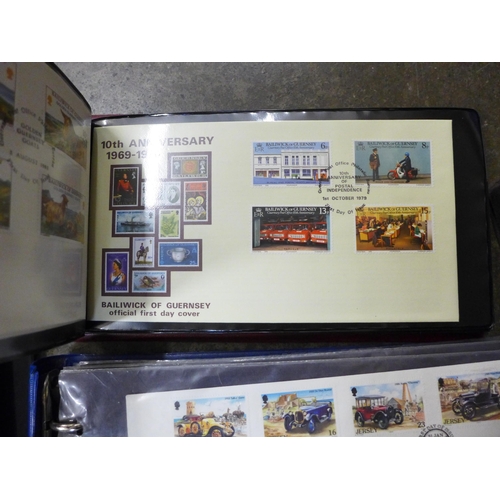 711 - Stamps; a large box of first day covers, loose and in albums