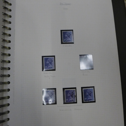 727 - Stamp albums, used Machin including castles, pre and post decimal