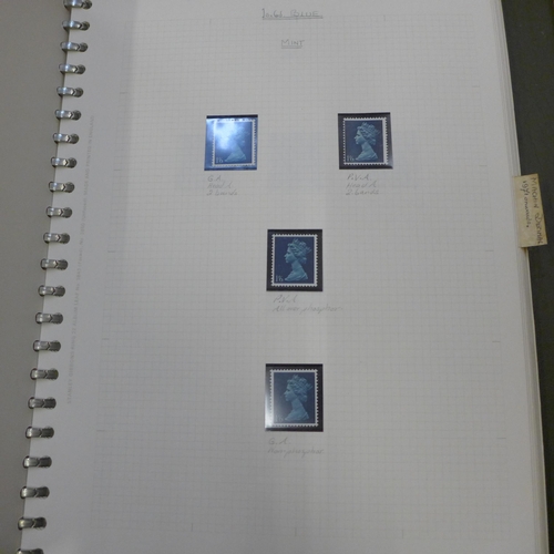 727 - Stamp albums, used Machin including castles, pre and post decimal