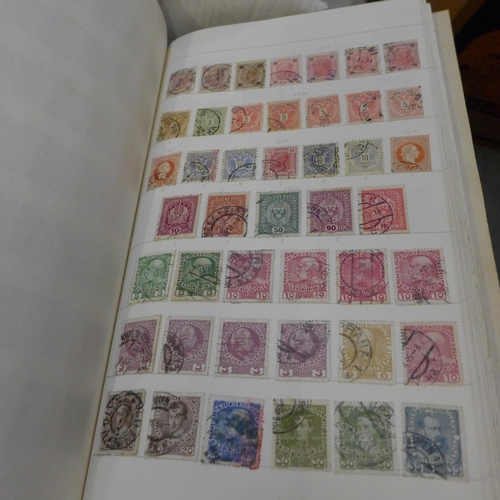 729 - A collection of stamps, some 1980s and 1990s Royal Mail Mint stamps, albums of stamps, empty albums ... 