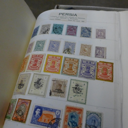 729 - A collection of stamps, some 1980s and 1990s Royal Mail Mint stamps, albums of stamps, empty albums ... 