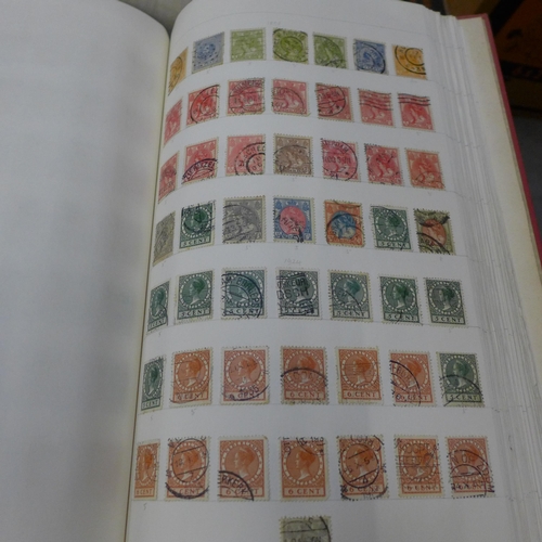 729 - A collection of stamps, some 1980s and 1990s Royal Mail Mint stamps, albums of stamps, empty albums ... 