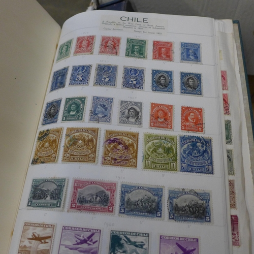 729 - A collection of stamps, some 1980s and 1990s Royal Mail Mint stamps, albums of stamps, empty albums ... 