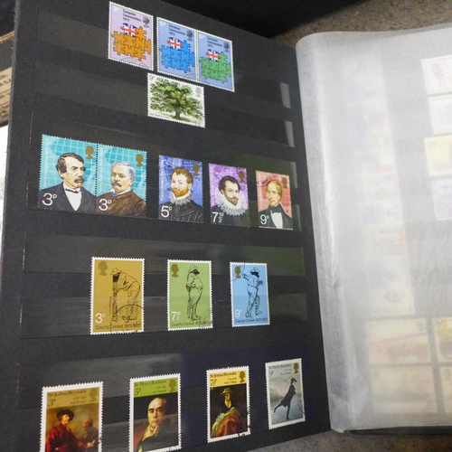 738 - Seven albums of used stamps