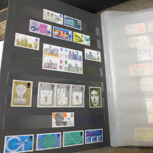 738 - Seven albums of used stamps