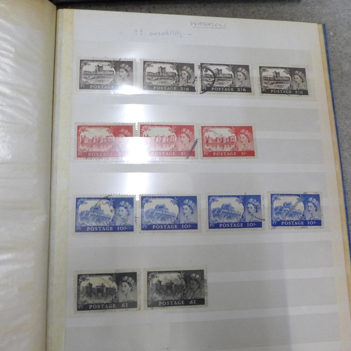 738 - Seven albums of used stamps