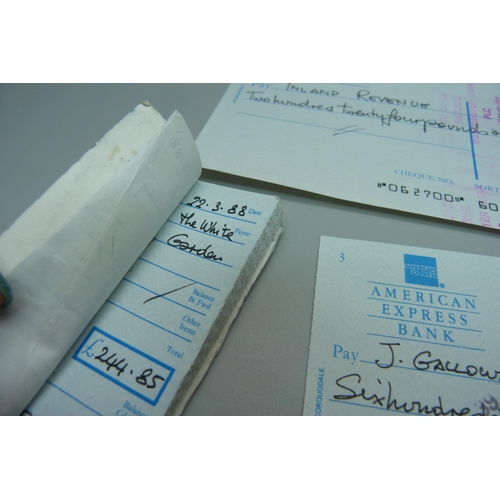 The Beatles interest, two 1980s George Harrison company cheques signed ...
