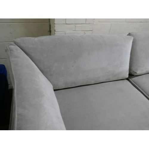 1417 - A Barker & Stonehouse silver velvet four seater sofa - marked RRP £1439