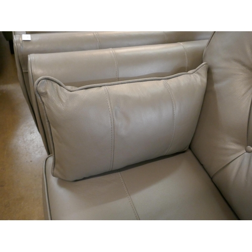 1301 - A Hoxton mink leather two seater sofa RRP £1699