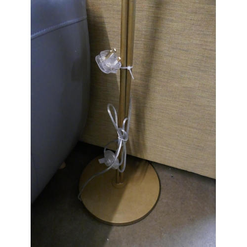 1368 - A gold floor standing fern lamp