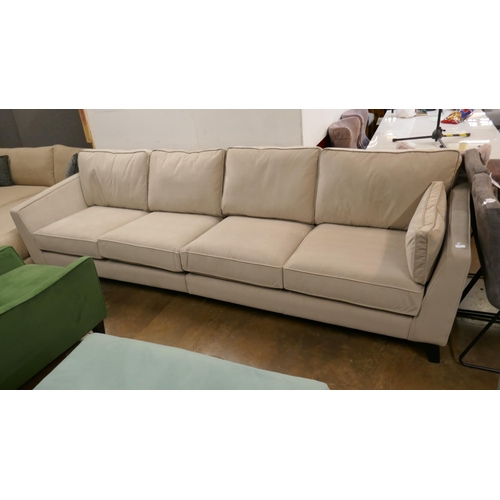 1389 - A Barker & Stonehouse five seater sofa - scuffed back corner