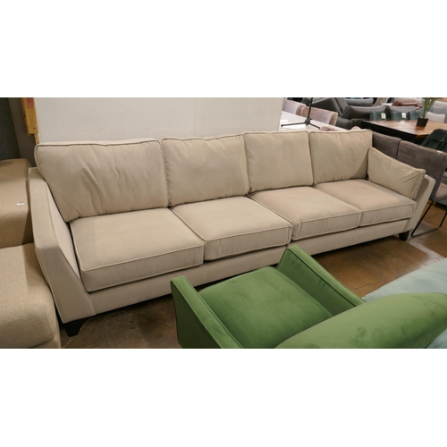 1389 - A Barker & Stonehouse five seater sofa - scuffed back corner