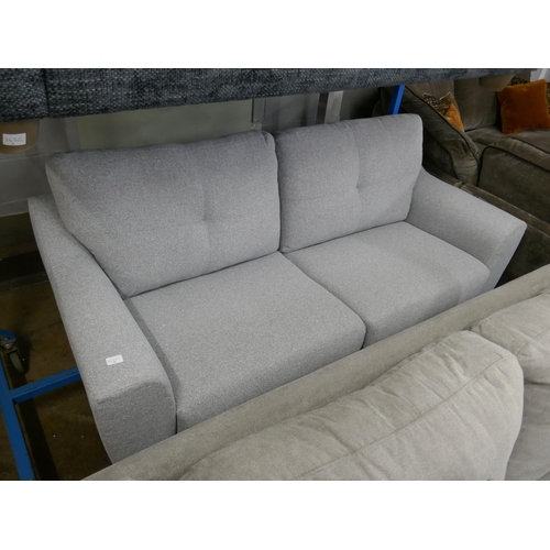 1633 - A grey upholstered two seater sofa