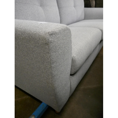 1633 - A grey upholstered two seater sofa