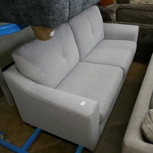 1633 - A grey upholstered two seater sofa