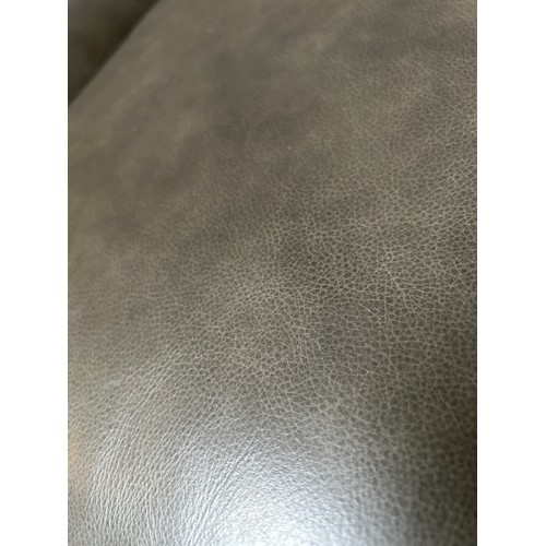 1505 - Allington 3 Seater Grey Leather Sofa - slight wear , original RRP £1666.66 + VAT (4196-37) *This lot... 