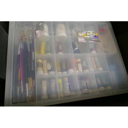 2464 - Four boxes of cake decorating and sugar craft items