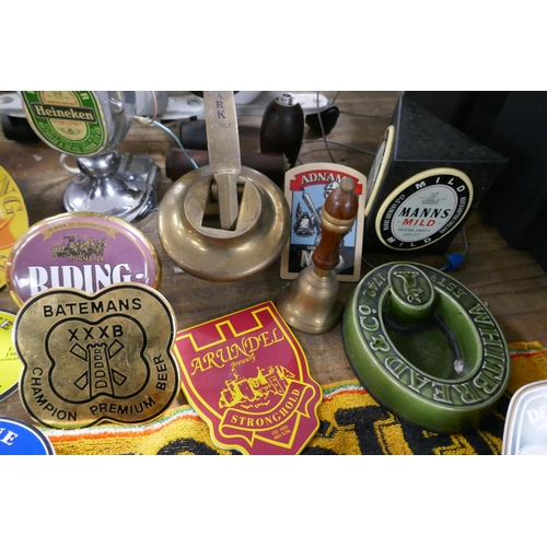 2465 - A box of assorted pub/ bar items