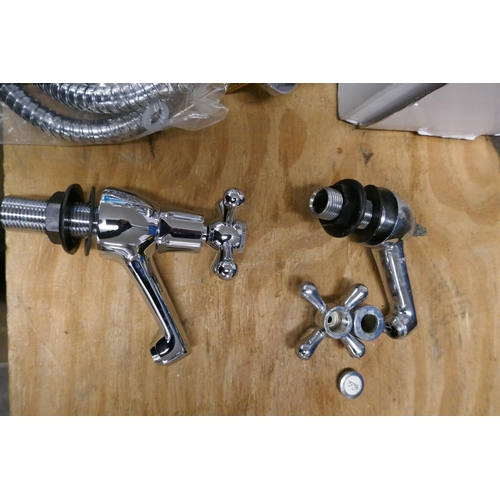 2501 - Two Goodhome Netley shower mixer taps