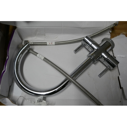 2506 - A Cooke & Lewis Amsel twin lever kitchen tap