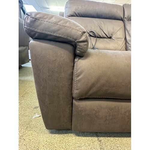 1536 - A Justin Brown 3 Seater Power Recliner sofa , original RRP £999.99 + VAT (4196-8) *This lot is subje... 