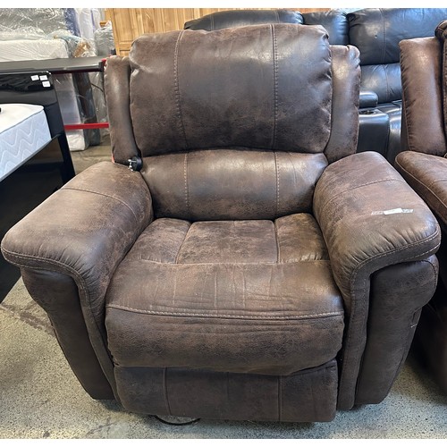 1538 - A Power Fabric Recliner chair with Heat & Massage, original RRP £374.91 + VAT (4196-27) *This lot is... 