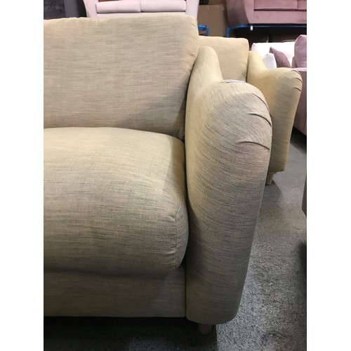 1514 - A Hattie Oslo ochre two seater and three seater sofa