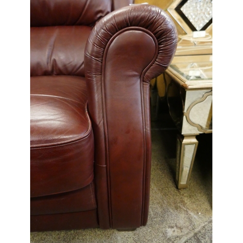 1605 - An oxblood leather armchair